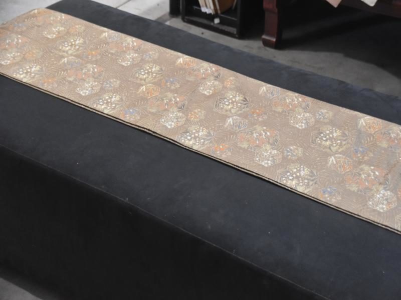 Brown and Gold Silk Obi - Image 6