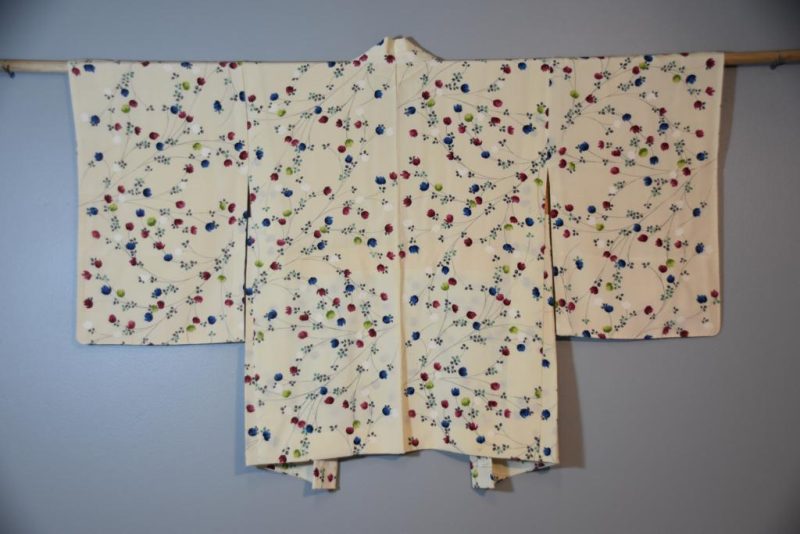 Floral Design Japanese Silk Haori