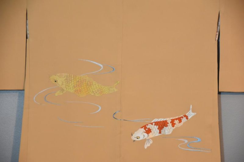 Silk Haori with Embroidered Koi - Image 2