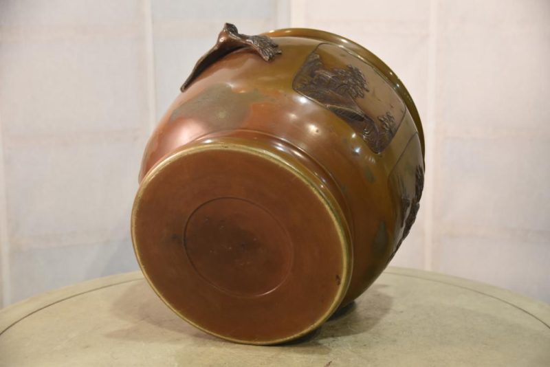 Japanese Cast Bronze Brazier Hibachi - Image 7