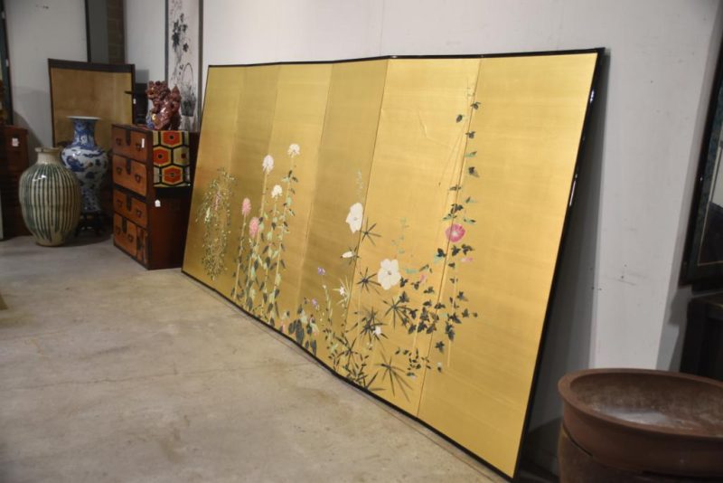 Floral and Gold Screen Width: 3780 mm's - Image 3