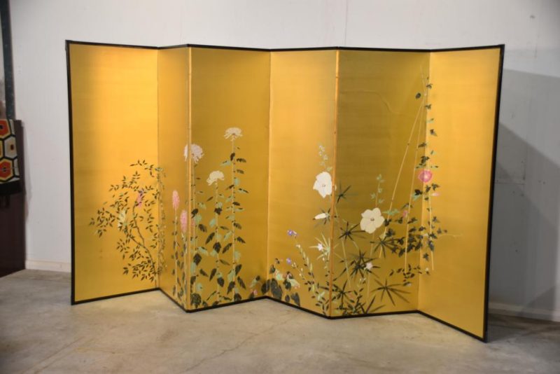 Floral and Gold Screen Width: 3780 mm's - Image 2