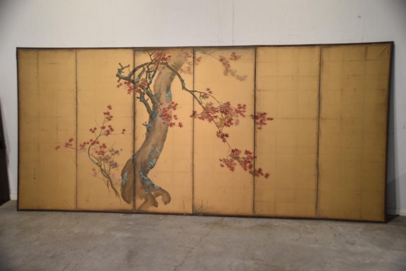 Japanese Maple on Gold Screen Width 3700 mm's - Image 2