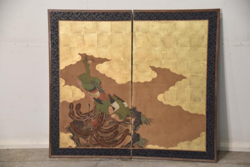 Japanese Phoenix 2 Panel Screen Width: 1340mm