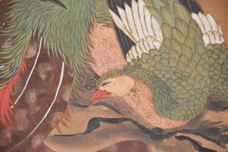 Japanese Phoenix 2 Panel Screen Width: 1340mm - Image 6