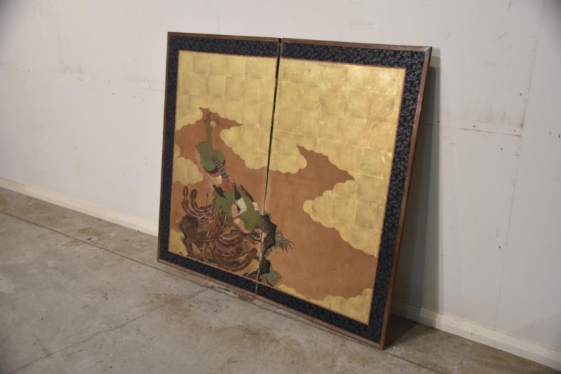 Japanese Phoenix 2 Panel Screen Width: 1340mm - Image 5