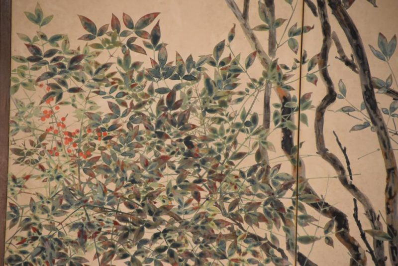 Nandina and Bamboo Grass 4 Panel Screen Width: 1800mm - Image 6