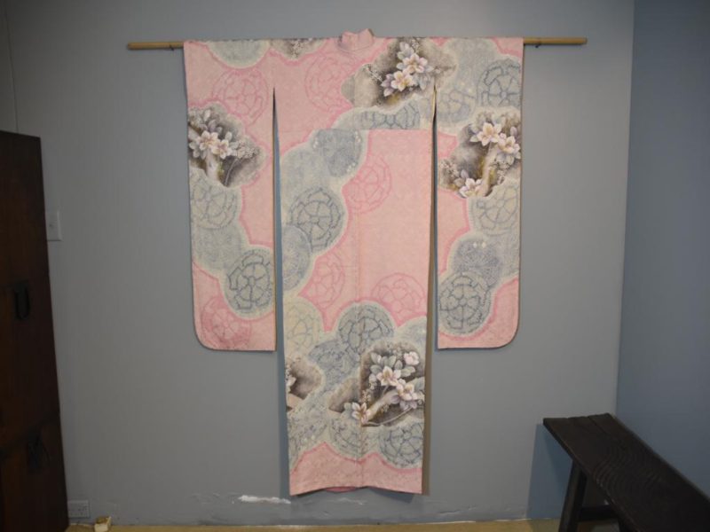 Shibori Furisode Vintage Silk Kimono