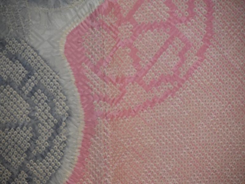 Shibori Furisode Vintage Silk Kimono - Image 8