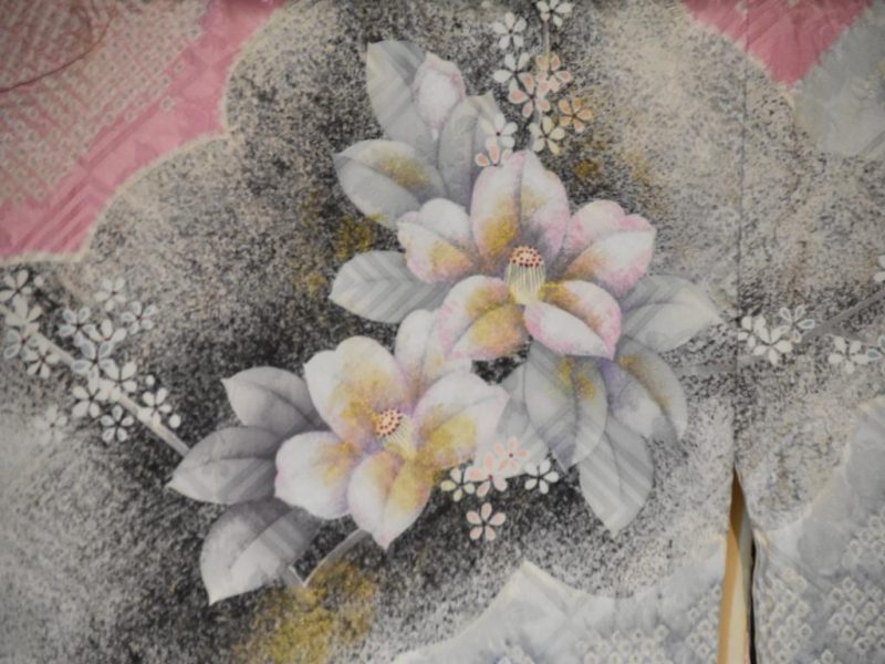 Shibori Furisode Vintage Silk Kimono - Image 7