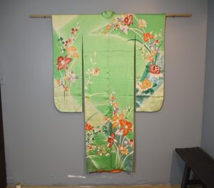 Kimono in the Furisode style