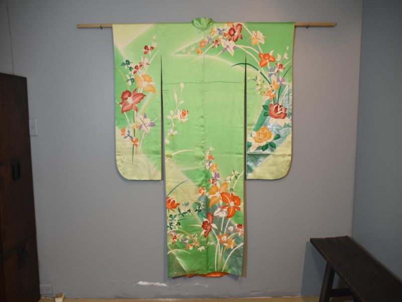 Kimono in the Furisode style