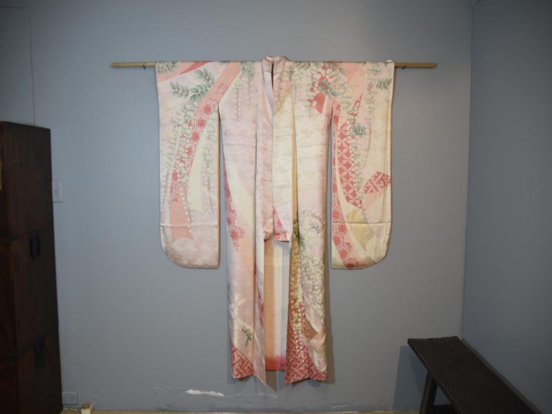 Japanese Silk Furisode Kimono - Image 6