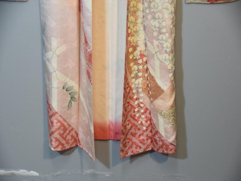 Japanese Silk Furisode Kimono - Image 2
