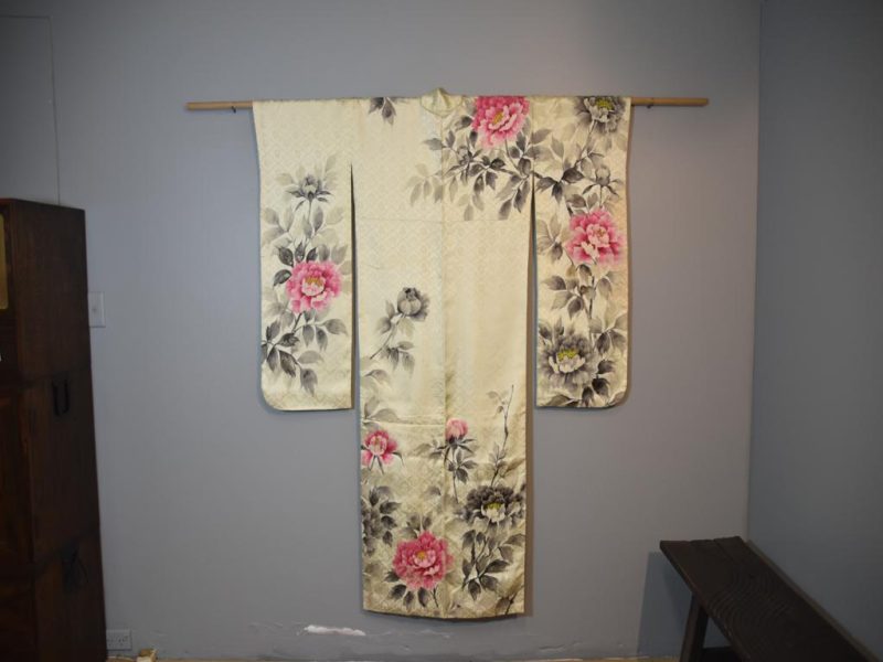 Japanese Silk Furisode Kimono from Japan