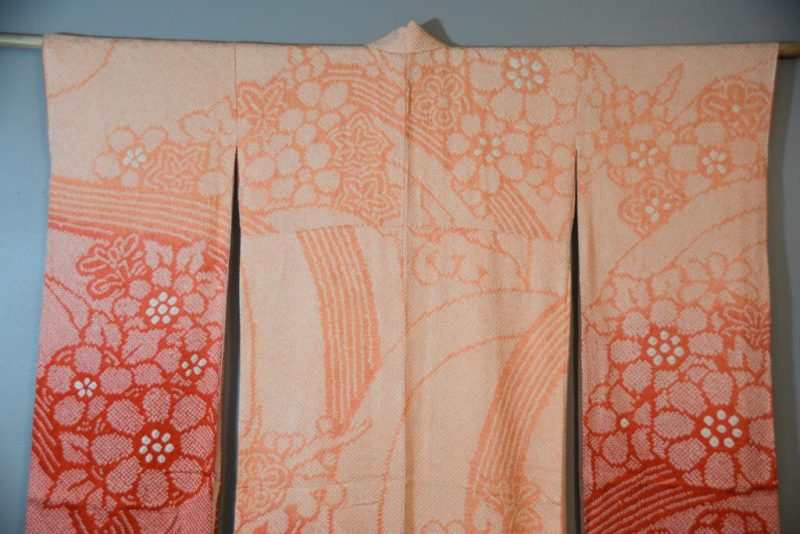 Japanese Shibori  Kimono in the Furisode Style - Image 15