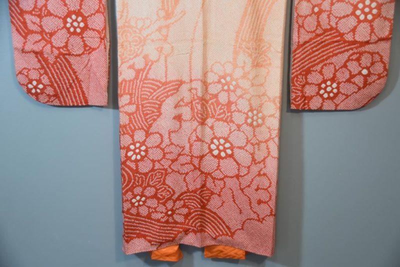 Japanese Shibori  Kimono in the Furisode Style - Image 14