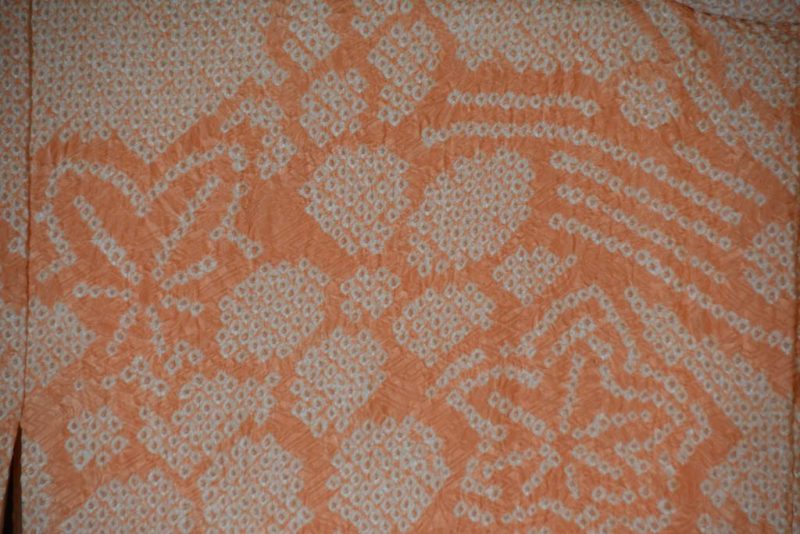 Japanese Shibori  Kimono in the Furisode Style - Image 12