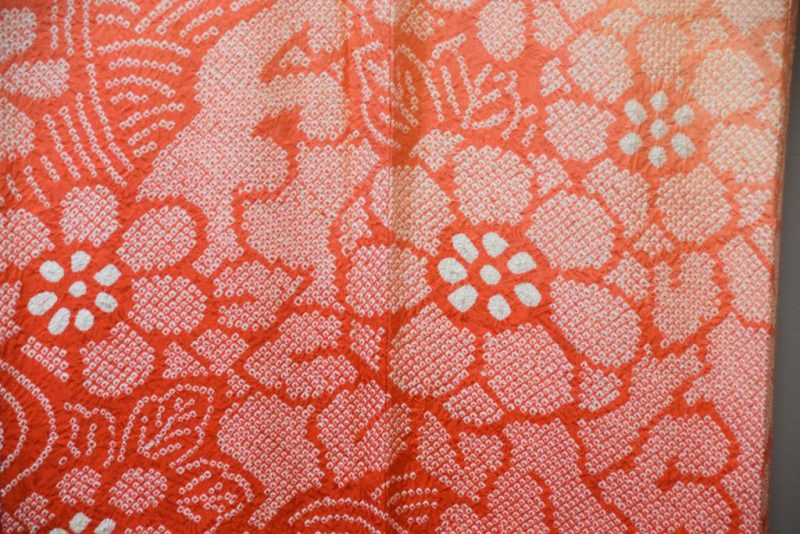 Japanese Shibori  Kimono in the Furisode Style - Image 11