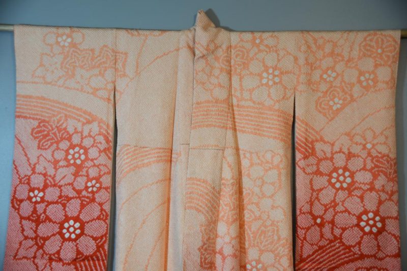 Japanese Shibori  Kimono in the Furisode Style - Image 7