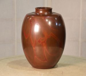 Japanese Murashi Do Vase by Hannaya Kankei