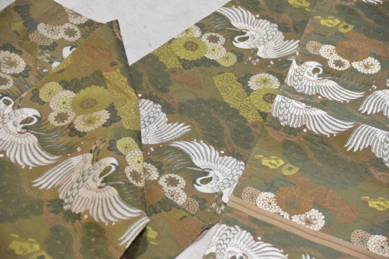 Japanese Vintage Maru Obi Sash - Image 8
