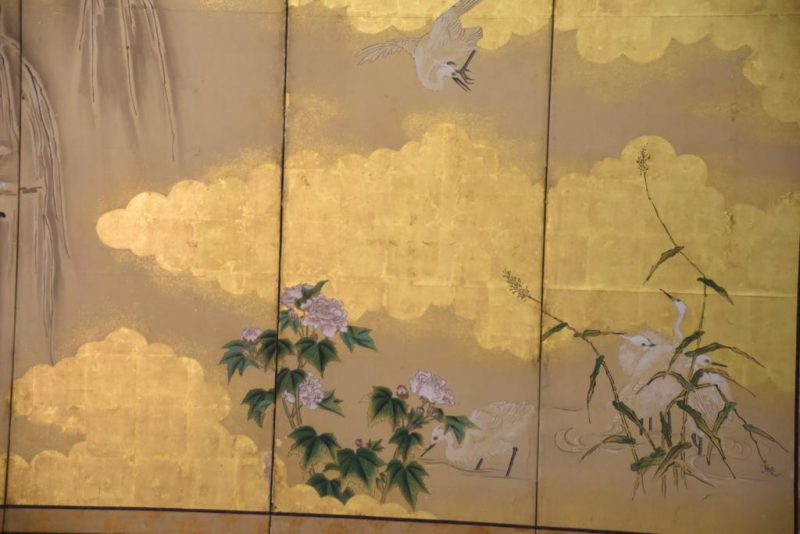 Japanese Kano School Byobu 6 Panel Antique Screen - Image 6