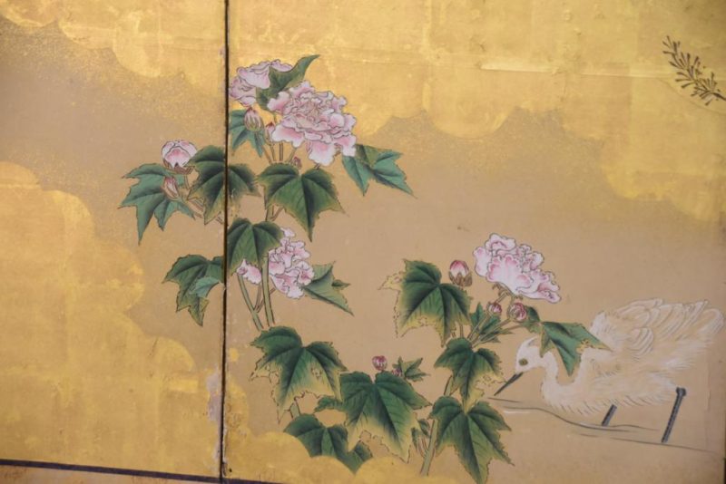 Japanese Kano School Byobu 6 Panel Antique Screen - Image 4