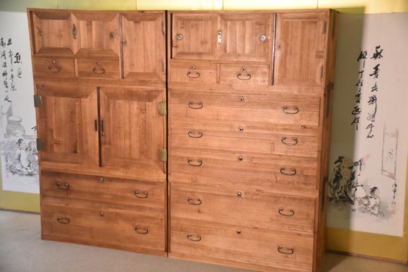 Pair of Vintage Wedding Chests (6 Sections) Width:1870mm - Image 15
