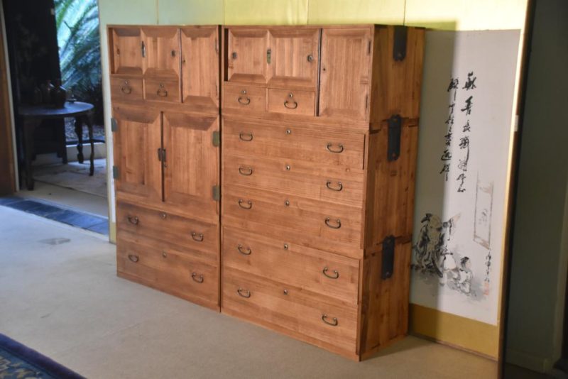 Pair of Vintage Wedding Chests (6 Sections) Width:1870mm - Image 9