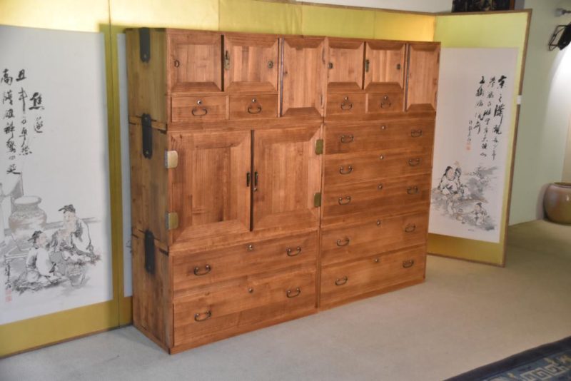 Pair of Vintage Wedding Chests (6 Sections) Width:1870mm - Image 8