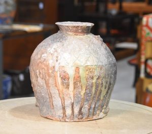 Shigaraki Wood Fired Tsubo Vase