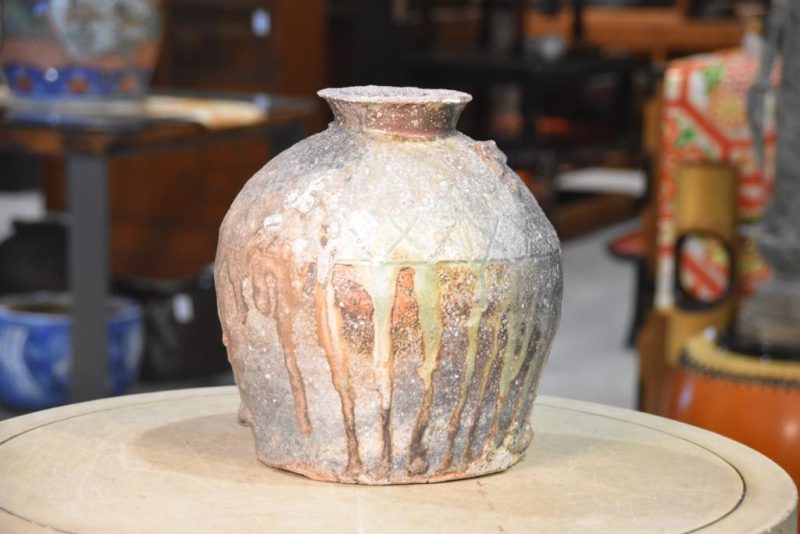 Shigaraki Wood Fired Tsubo Vase