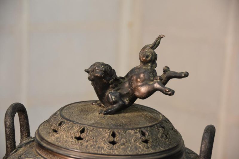 Japanese Bronze Incense Burner - Image 2