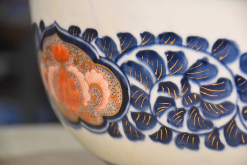Japanese Coloured Imari Porcelain Bowl - Image 9