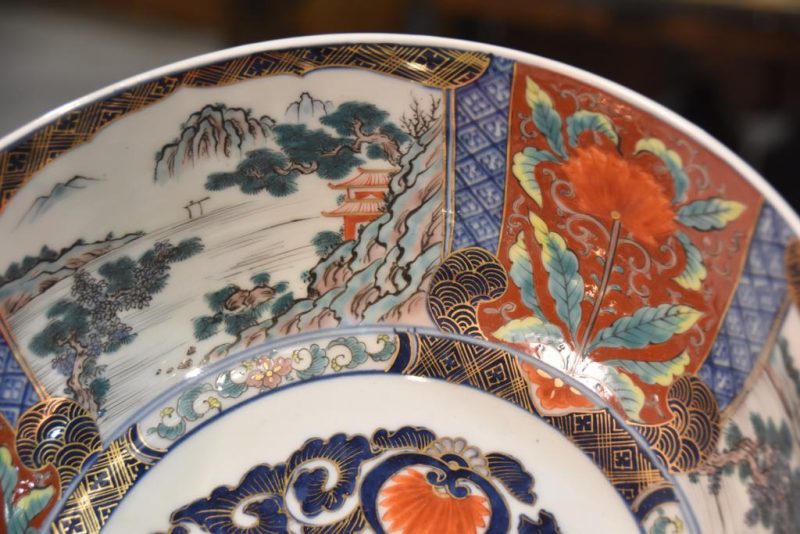 Japanese Coloured Imari Porcelain Bowl - Image 5