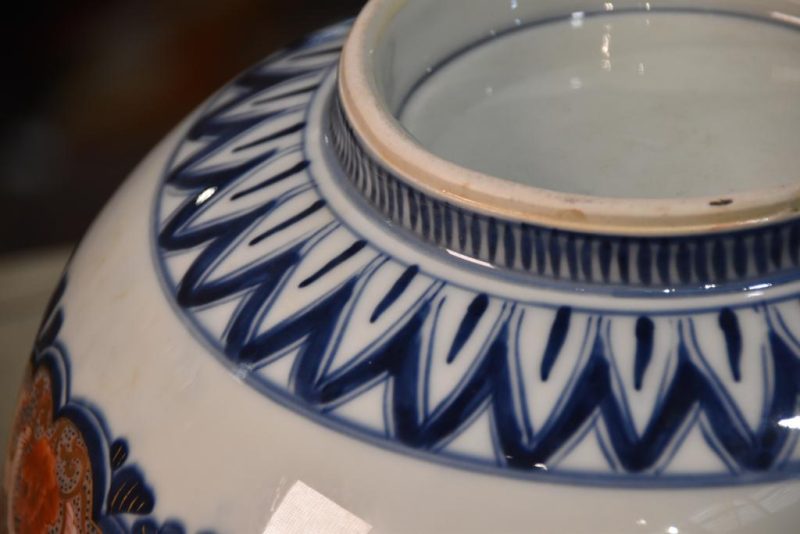 Japanese Coloured Imari Porcelain Bowl - Image 3
