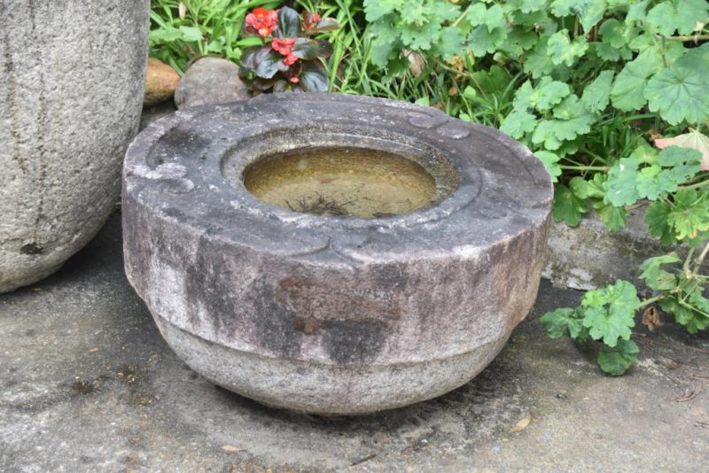 Antique Japanese Granite Garden Basin Width:650mm - Image 8