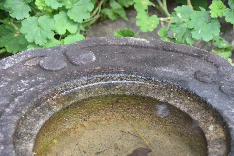 Antique Japanese Granite Garden Basin Width:650mm - Image 7
