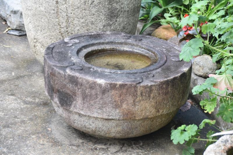 Antique Japanese Granite Garden Basin Width:650mm - Image 5