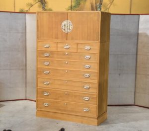 An Exceptional Quality Vintage 3 Section Wedding Chest Width:1090mm