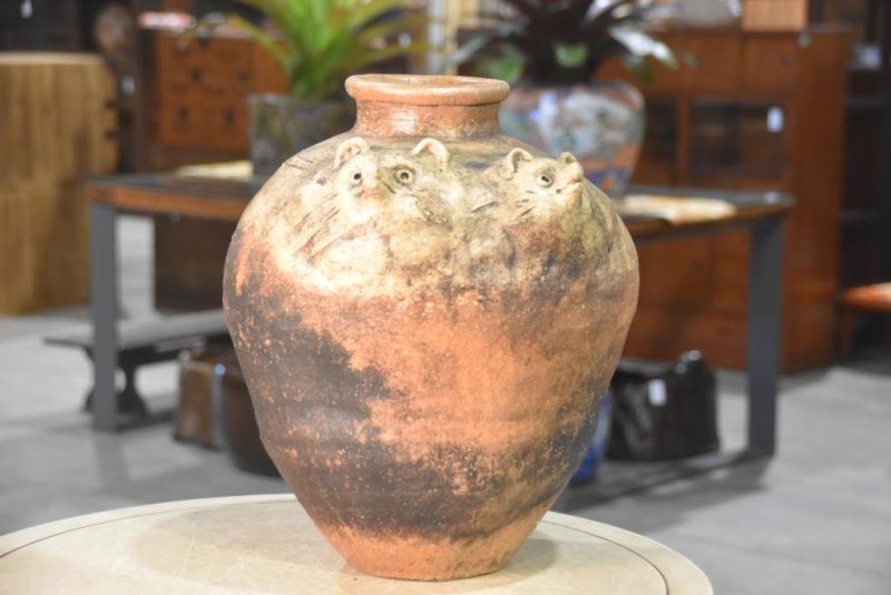 Shigaraki Tanuki Chatsubo (Dry Tea Storage)