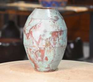 Japanese Seido Bronze Flower Vase