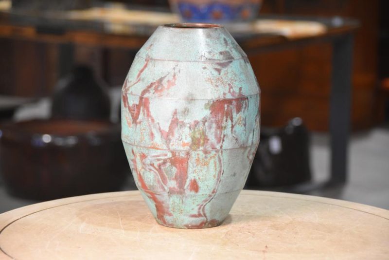 Japanese Seido Bronze Flower Vase