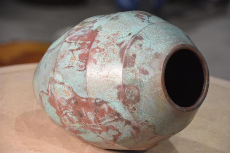 Japanese Seido Bronze Flower Vase - Image 5