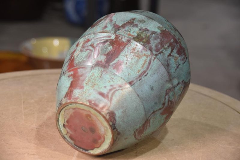 Japanese Seido Bronze Flower Vase - Image 3