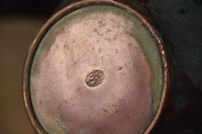 Japanese Seido Bronze Flower Vase - Image 10