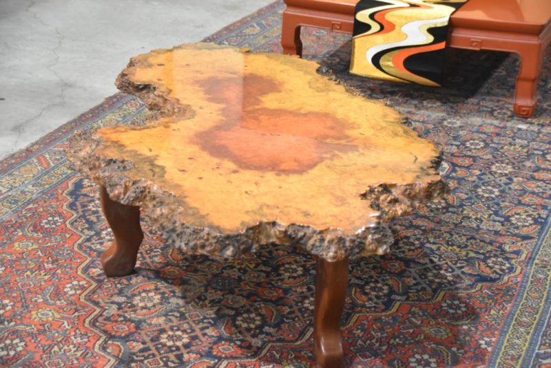 Stunning Burl Wood Table - Image 2