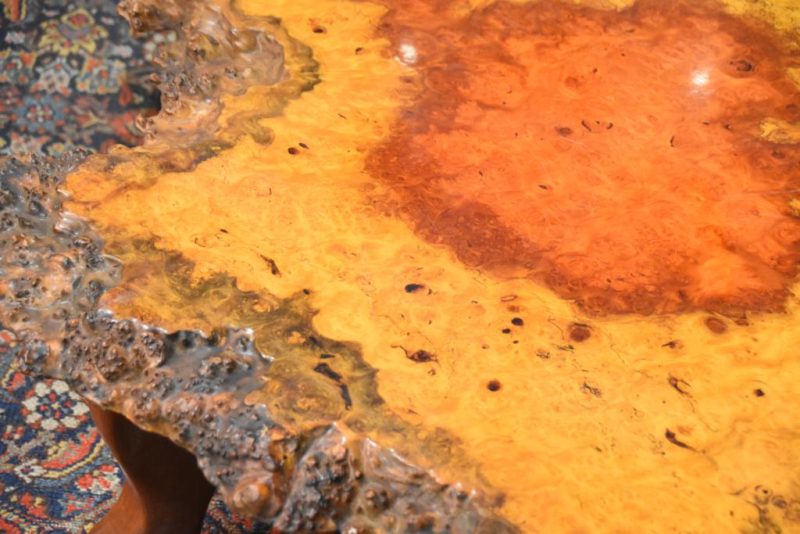 Stunning Burl Wood Table - Image 7