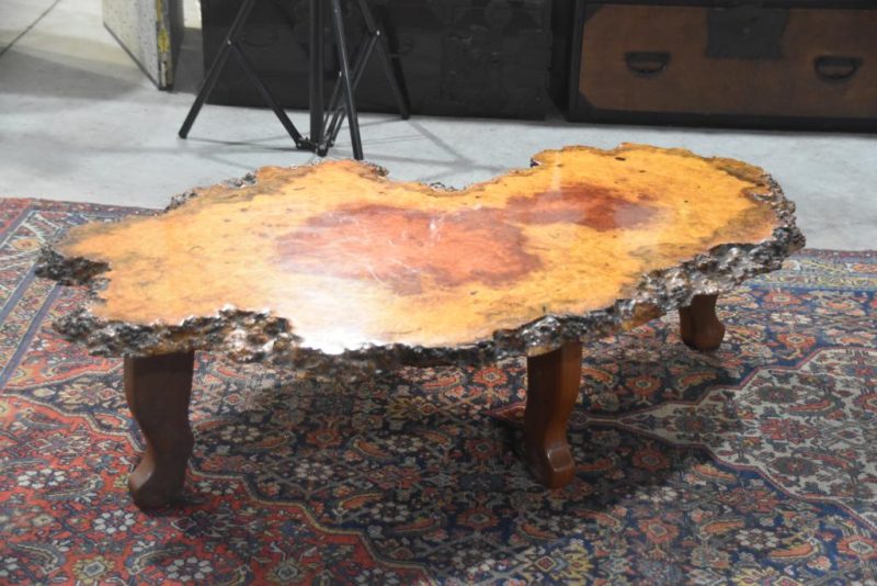Stunning Burl Wood Table - Image 5
